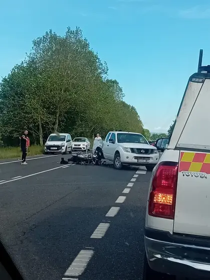 Imagen tomada poco después de la grave colisión registrada. | FOTO: Cedida.