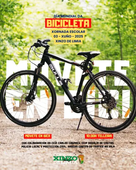 Xinzo de Limia celebra o D&iacute;a Mundial da Bicicleta.