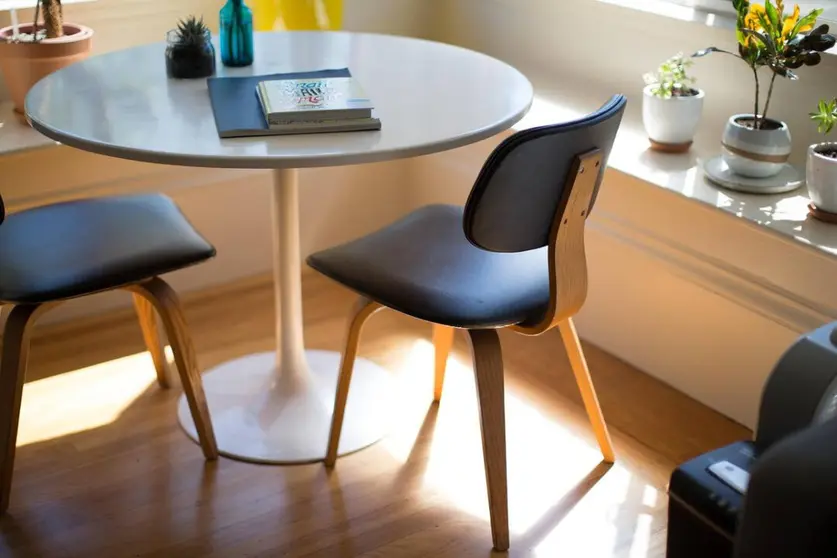 mesa, silla, organizar, gestiones