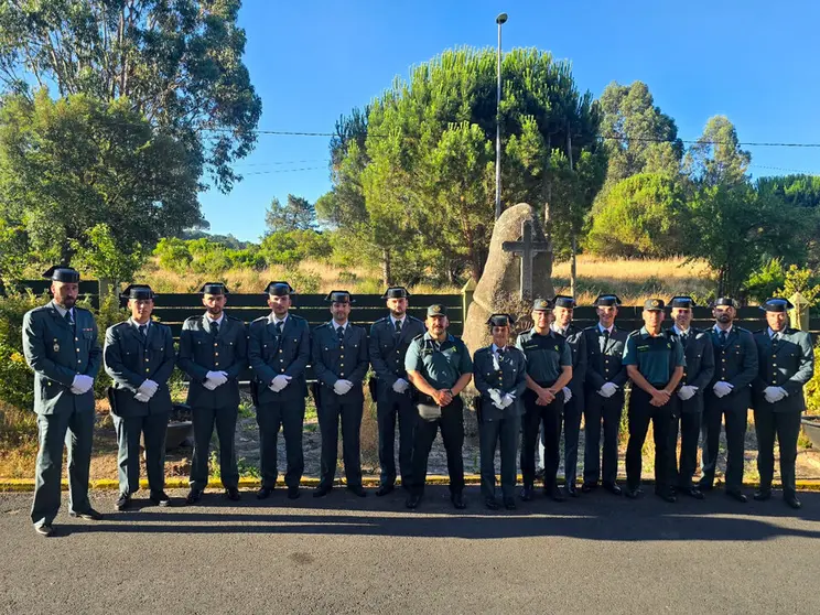 Nuevos alumnos en pr&aacute;cticas de la Guardia Civil en Ourense.
