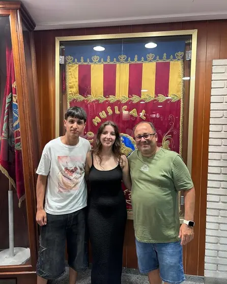 Nicol&aacute;s Montero, Marta Diz e Jos&eacute; Luis Tielas, en Valencia.
