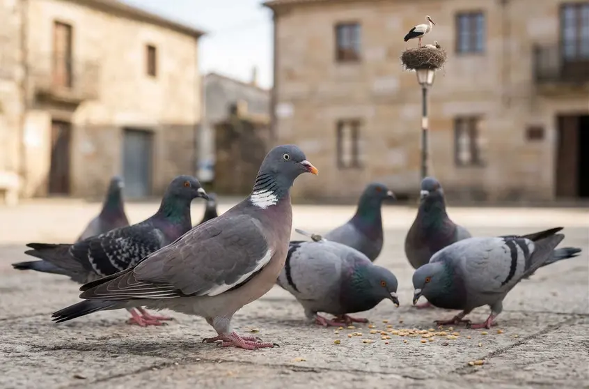 O pombo, xunto coa rula e o paspall&aacute;s, centrar&aacute; os traballos de campo e observaci&oacute;n da nova investigaci&oacute;n de Medio Ambiente.