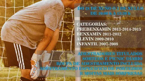 Cartel VII edición Campus de Tecnificación en Fútbol de Xinzo