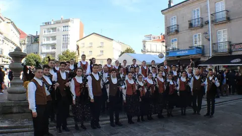Banda de Gaitas de Xinzo de Limia, nunha imaxe de arquivo.