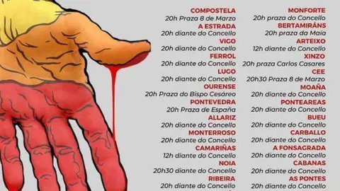 Concentracións en respulsa ao asasinato de Samuel 