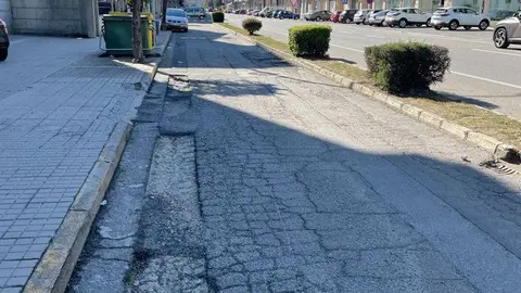 Estado actual da avenida de Ourense. | FOTO: Concello de Xinzo.