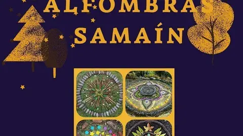 Cartel do concurso de alfombras do Sama&iacute;n.
