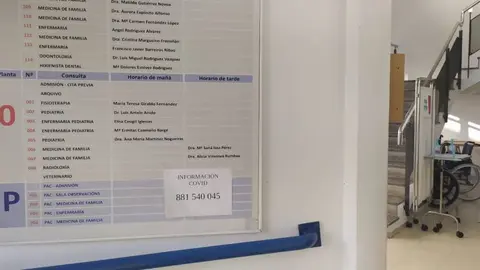 centro salud. informaci&oacute;n covid Xinzo