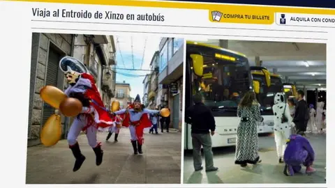 Monbus entroido oferta viaxe