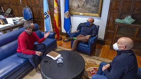 Reuni&oacute;n Manuel Baltar (Presidente da Deputaci&oacute;n Ourense) con Gumersindo Lamas Alvar (Alcalde do concello de Sarreaus).