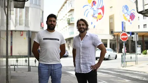 Rub&eacute;n Colmenero e Marcos Nogueiras. Do BNG de Vilar de Santos (2)