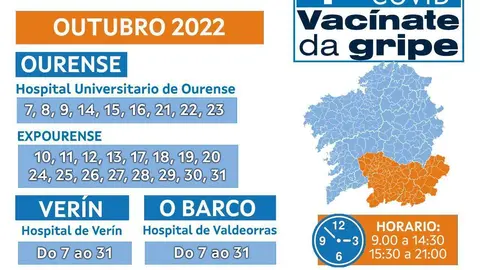 Calendario de vacinaci&oacute;n da cuarta dose da covid na &aacute;rea sanitaria.