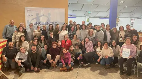 Encontro de Biocoidados celebrado en Condos, Zaragoza.