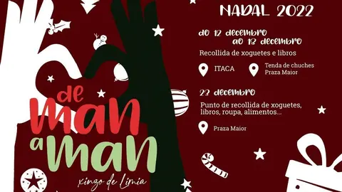Puntos de recollida da iniciativa "De man a man".