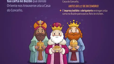 Percorrido dos Reis Magos por Vilar de Santos o vindeiro 5 de xaneiro.