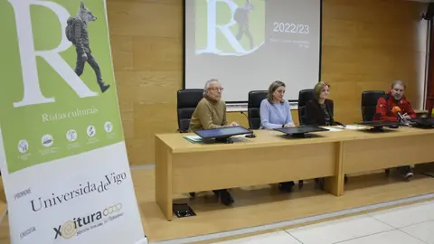 Presentaci&oacute;n no Campus de Ourense das rutas culturais que promove a Universidade de Vigo.