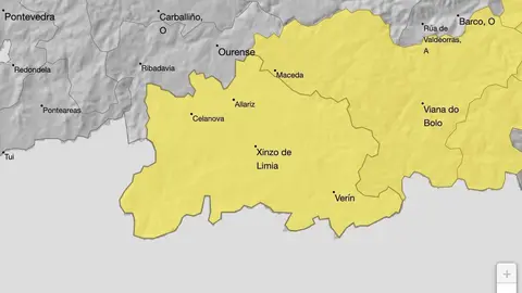 O sur de Ourense, en aviso amarelo por baixas temperaturas esta ma&ntilde;&aacute;.