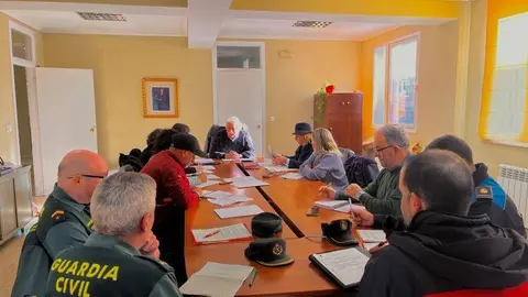 Primeira xunta de seguridade polo Entroido na que estivo presente o subdelegado de Goberno, Emilio Gonz&aacute;lez.
