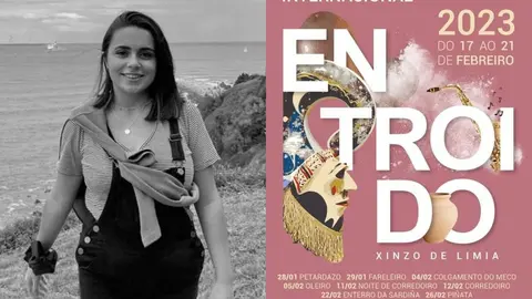 Marta Rodr&iacute;guez dise&ntilde;&oacute; el cartel del Entroido de Xinzo de este a&ntilde;o.