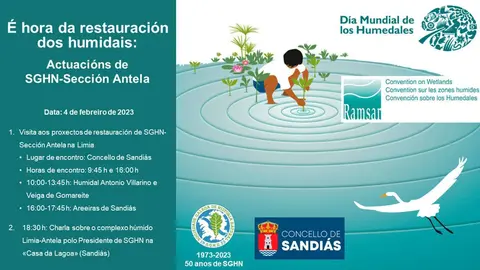 Cartel da actividade que levar&aacute; a cabo a Secci&oacute;n Antela da Sociedade Galega de Historia Natural este s&aacute;bado.