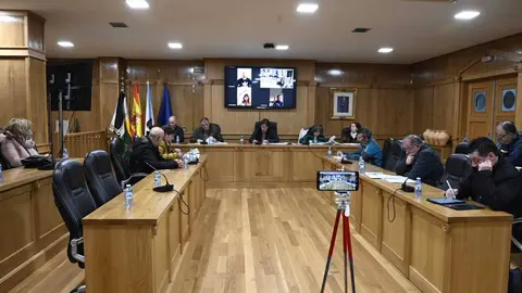 Pleno celebrado esta ma&ntilde;&aacute; no Concello de Xinzo. | FOTO: Noelia Caseiro.