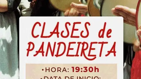 Cartel informativo das clases.