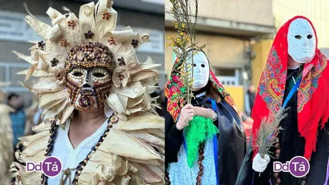 Os follateiros de Lobios e os farrumecos de Sobradelo (Xunqueira de Ambi&aacute;) participaron na &uacute;ltima edici&oacute;n de ViBoMask o pasado mes de marzo. | FOTOS: Anabel G. Simon