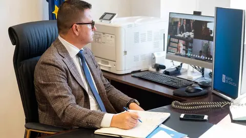 Jos&eacute; Gonz&aacute;lez, conselleiro de Medio Rural, participou de xeito telem&aacute;tico na Mesa da Seca convocada polo Ministerio de Agricultura, Pesca e Alimentaci&oacute;n.