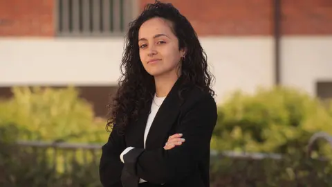 Xaira Pena, responsable de Galiza Novo en Xinzo.