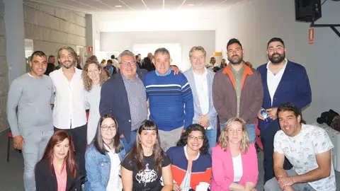 A lista nacionalista que concorre aos comicios de Vilar de Santos.