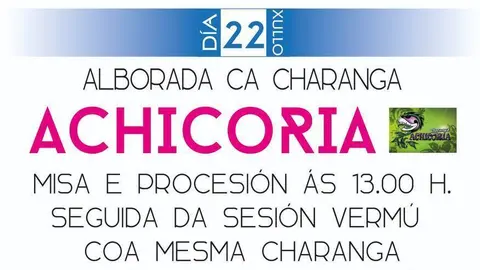 Cartel das festas de Paradi&ntilde;a. FOTO: Gr&aacute;ficas Cars.