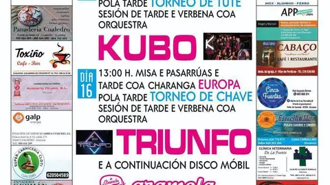 Cartel das festas da Xironda. FOTO: Gr&aacute;ficas Cars