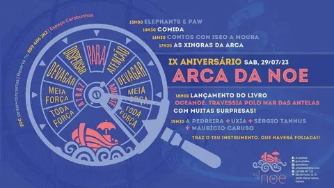 Actividades da Arca da noa para festexar o seu noveno aniversario.