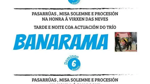 Cartel das festas de At&aacute;s. FOTO: Gr&aacute;ficas Cars.