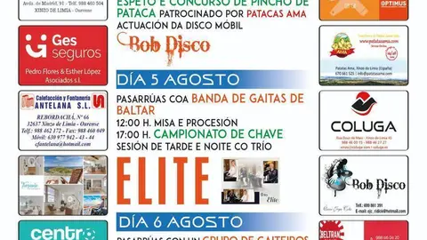 Cartel das festas de Paredes. FOTO: Gr&aacute;ficas Cars