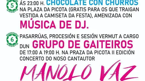 Cartel das festas da Xironda. FOTO: Gr&aacute;ficas Cars.