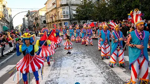Gran desfile de Entroido en Xinzo de Limia.