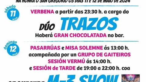Cartaz das festas de Mosteiro. FOTO: Gr&aacute;ficas Cars.