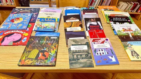 Alg&uacute;ns dos libros adquiridos para a Biblioteca Municipal de Xinzo de Limia.