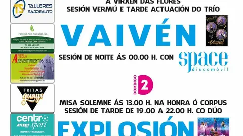 Cartel das festas de Solveira. | FOTO: Gr&aacute;ficas Cars