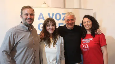 Camilo Vila, Mirian Opazo, Bieito Lobeira e Sonia Vidal