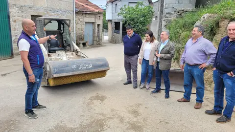 Visita a los obras en el Concello de Rair&iacute;z de Veiga.