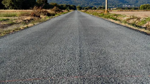 Pista na localidade de Gudes.