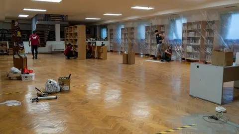 Reformas na Biblioteca municipal de Xinzo de Limia.