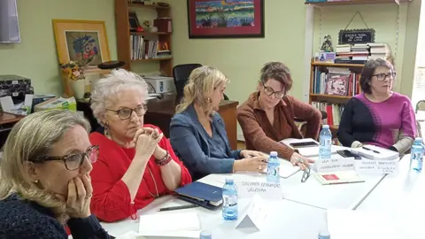 Encuentro de mujeres con "A Valedora do pobo".