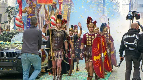 Rodaje del anuncio navide&ntilde;o de la Mutua Madrile&ntilde;a.
