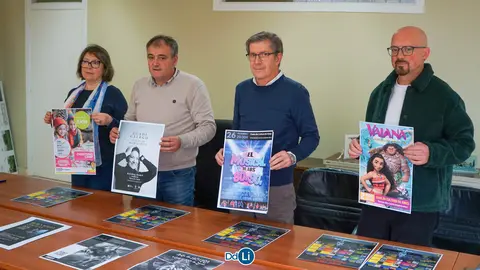 &Aacute;ngeles Mart&iacute;nez, Amador D&iacute;az, Carlos G&oacute;mez e Ricardo Sieiro na presentaci&oacute;n de Nadal.