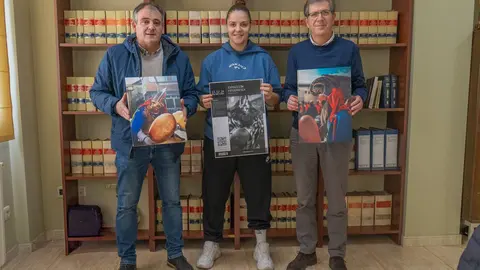 Amador D&iacute;az, Noelia Caseiro e Carlos G&oacute;mez.