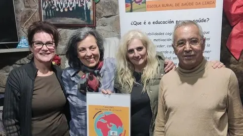 Lola Rico, Rosa Trujillo, Elisa Cadaya y el Dr Lage.