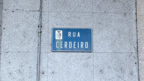 Obras de saneamento na r&uacute;a Cerdeiro de Xinzo de Limia.